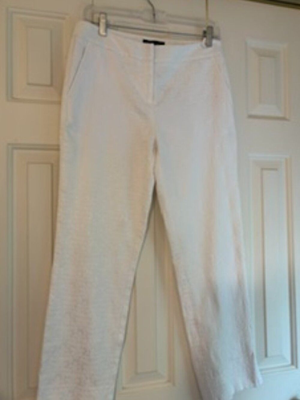 Dana Buchman coastal Grandma textured white pants
